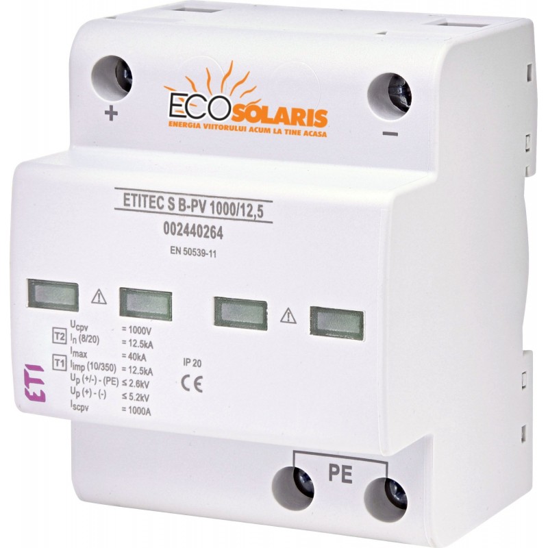 Descarcator Fotovoltaice S B-PV 1000 12,5 ETI Descarcator Fotovoltaice S B-PV 1000 12,5 ETI - Panouri Fotovoltaice